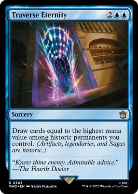 Traverse Eternity (Surge Foil) card from Universes Beyond: Doctor Who