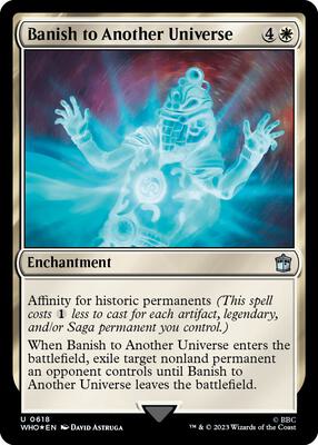 Banish to Another Universe (Surge Foil) card from Universes Beyond: Doctor Who