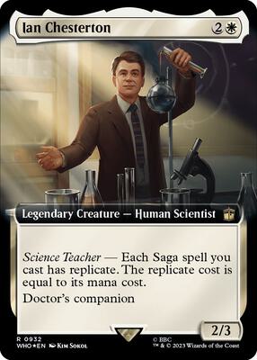 Ian Chesterton (Extended Art) (Surge Foil) card from Universes Beyond: Doctor Who