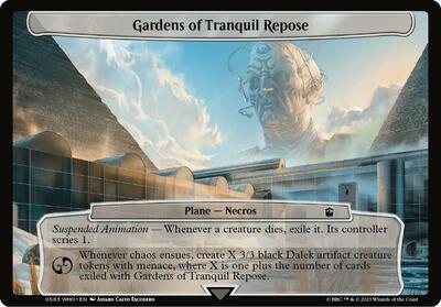 Gardens of Tranquil Repose card from Planechase: Universes Beyond: Doctor Who