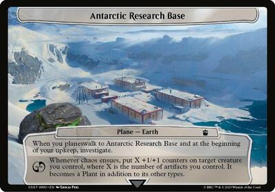 Antarctic Research Base card from Planechase: Universes Beyond: Doctor Who