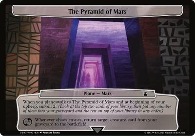 The Pyramid of Mars card from Planechase: Universes Beyond: Doctor Who