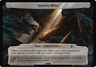 Spectrox Mines card from Planechase: Universes Beyond: Doctor Who