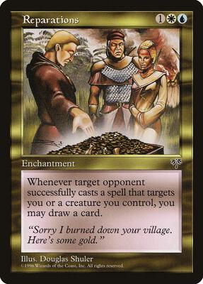 Reparations card from Mirage