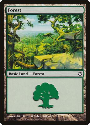 Forest (38) card from Duel Decks: Ajani vs. Nicol Bolas