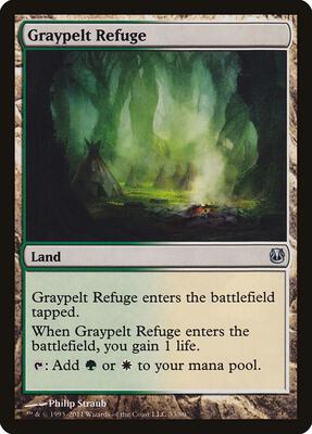Graypelt Refuge card from Duel Decks: Ajani vs. Nicol Bolas