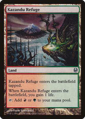 Kazandu Refuge card from Duel Decks: Ajani vs. Nicol Bolas