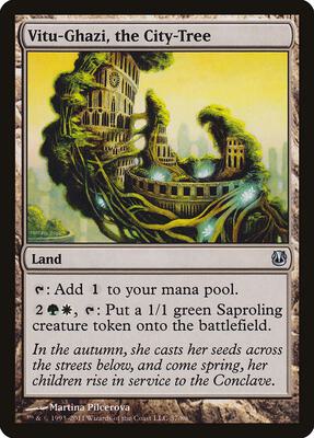 Vitu-Ghazi, the City-Tree card from Duel Decks: Ajani vs. Nicol Bolas