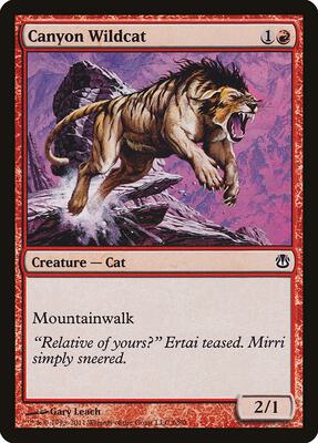 Canyon Wildcat card from Duel Decks: Ajani vs. Nicol Bolas