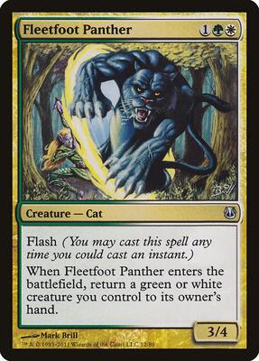 Fleetfoot Panther card from Duel Decks: Ajani vs. Nicol Bolas