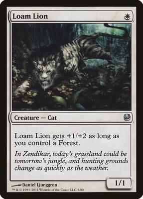 Loam Lion card from Duel Decks: Ajani vs. Nicol Bolas