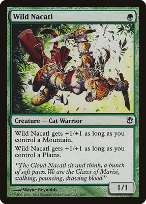 Wild Nacatl card from Duel Decks: Ajani vs. Nicol Bolas