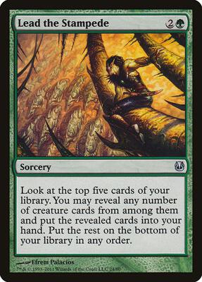 Lead the Stampede card from Duel Decks: Ajani vs. Nicol Bolas