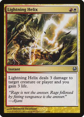 Lightning Helix card from Duel Decks: Ajani vs. Nicol Bolas