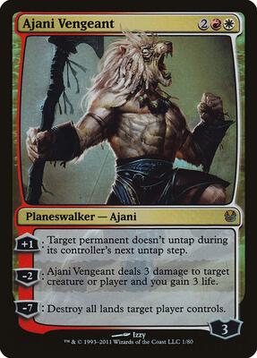 Ajani Vengeant card from Duel Decks: Ajani vs. Nicol Bolas