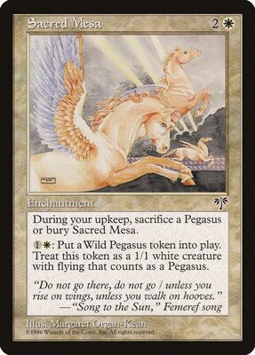 Sacred Mesa card from Mirage