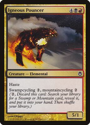 Igneous Pouncer card from Duel Decks: Ajani vs. Nicol Bolas