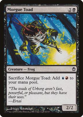 Morgue Toad card from Duel Decks: Ajani vs. Nicol Bolas