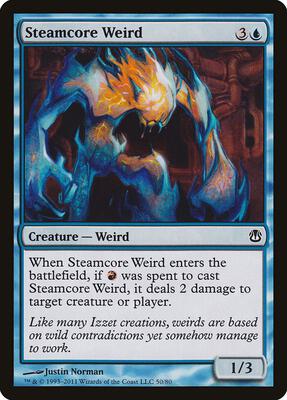 Steamcore Weird card from Duel Decks: Ajani vs. Nicol Bolas