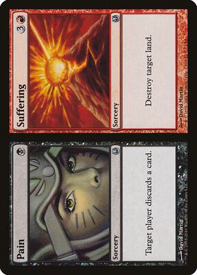 Pain // Suffering card from Duel Decks: Ajani vs. Nicol Bolas