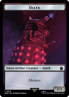 Dalek // Food (0025) Double-Sided Token card from Universes Beyond: Doctor Who