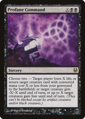 Profane Command card from Duel Decks: Ajani vs. Nicol Bolas
