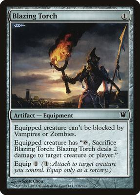 Blazing Torch card from Innistrad