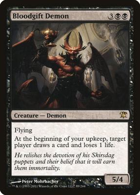 Bloodgift Demon card from Innistrad