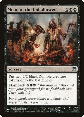 Moan of the Unhallowed card from Innistrad