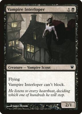 Vampire Interloper card from Innistrad