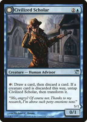Civilized Scholar card from Innistrad