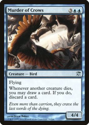 Murder of Crows card from Innistrad