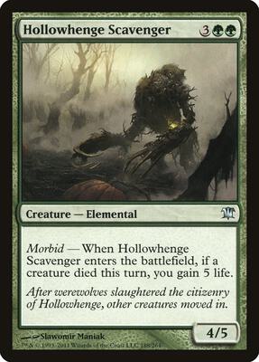 Hollowhenge Scavenger card from Innistrad