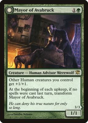 Mayor of Avabruck card from Innistrad