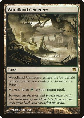 Woodland Cemetery card from Innistrad