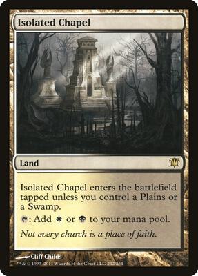 Isolated Chapel card from Innistrad