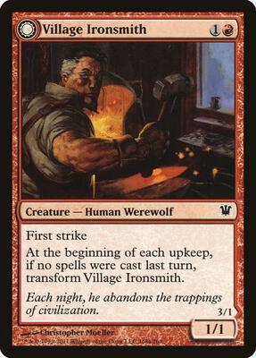 Village Ironsmith card from Innistrad
