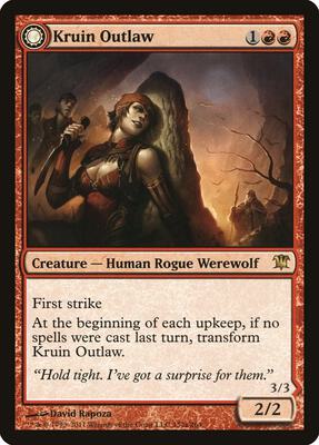 Kruin Outlaw card from Innistrad