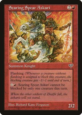Searing Spear Askari card from Mirage