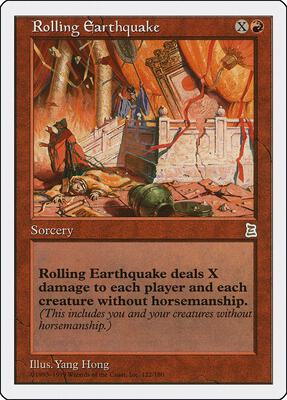 Rolling Earthquake card from Portal Three Kingdoms