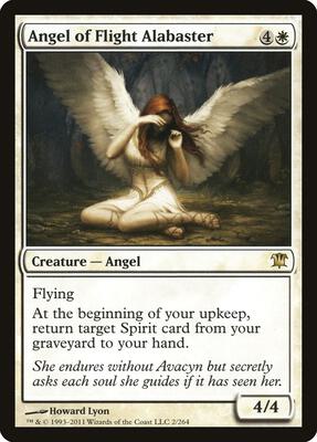 Angel of Flight Alabaster card from Innistrad