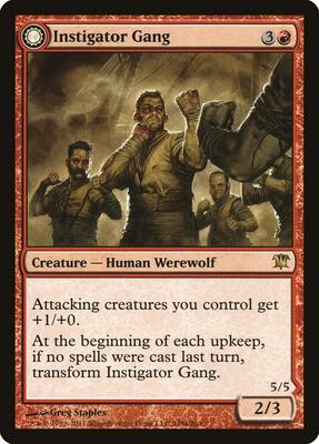 Instigator Gang card from Innistrad