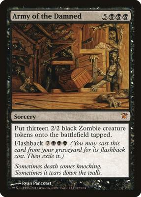 Army of the Damned card from Innistrad