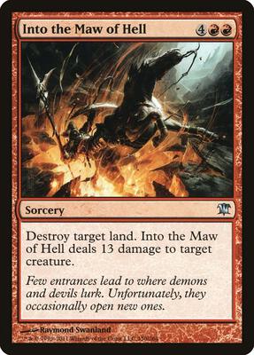 Into the Maw of Hell card from Innistrad
