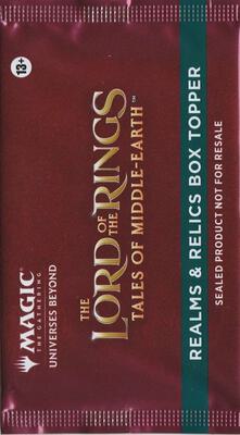 Universes Beyond: The Lord of the Rings: Tales of Middle-earth - Realms & Relics Box Topper Pack card from Universes Beyond: The Lord of the Rings: Tales of Middle-earth