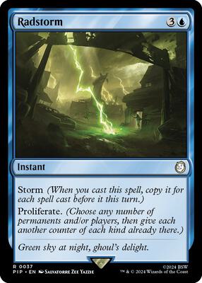 Radstorm card from Universes Beyond: Fallout