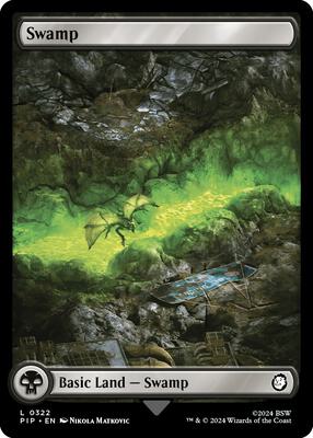 Swamp (0322) card from Universes Beyond: Fallout