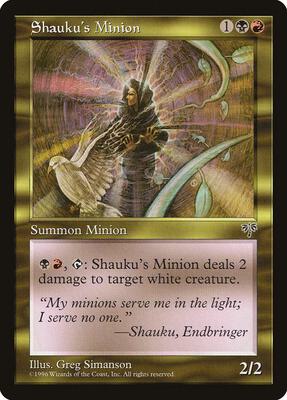 Shauku's Minion card from Mirage
