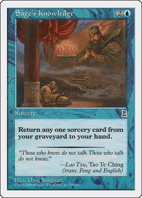 Sage's Knowledge card from Portal Three Kingdoms