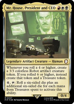 Mr. House, President and CEO card from Universes Beyond: Fallout